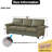 Classic Living Room Nails Sofa Faux Leather-253017794-253017793