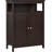Bathroom Floor Storage Cabinet, Wooden Free Standing Storage Organizer With 2 Doors & Adjustable Shelves, For Living Room Hallway-671647350