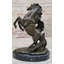 Adulte et bébé, cheval, poney, double élevage de chevaux, statue en bronze