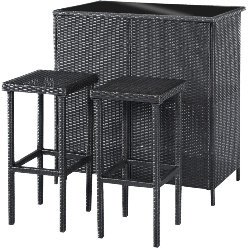 Maricruz Bar Set, Black