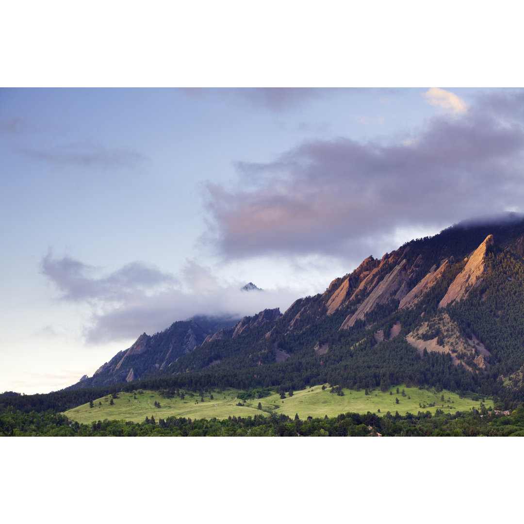 Boulder Colorado Flatirons von Beklaus - Kunstdrucke auf Leinwand