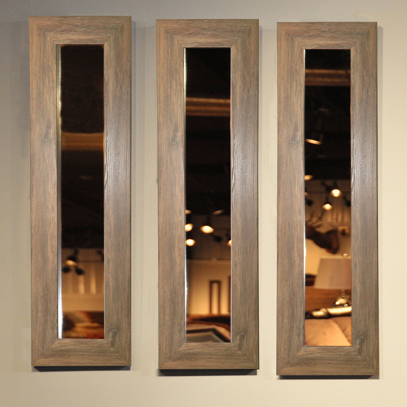 Pierpont Flat Wall Mirror, 29.5" H x 15.5" W, 1