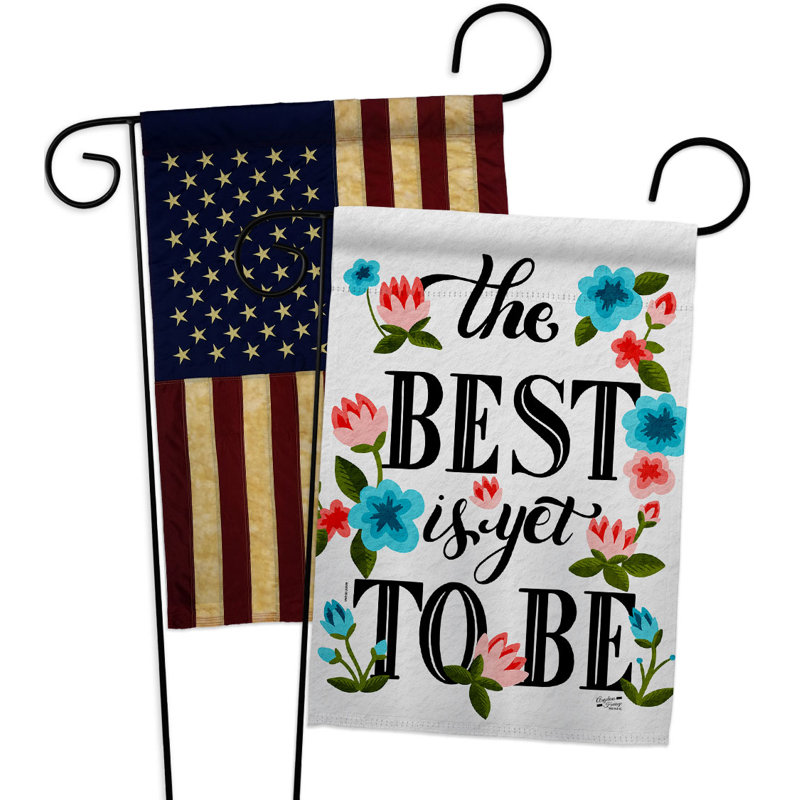 Drapeau de jardin en polyester / mélange 18,5 po x 13 po