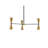 Aube 6 - Light Dimmable Modern Linear Chandelier-61751641