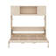 Lit escamotable double avec armoires