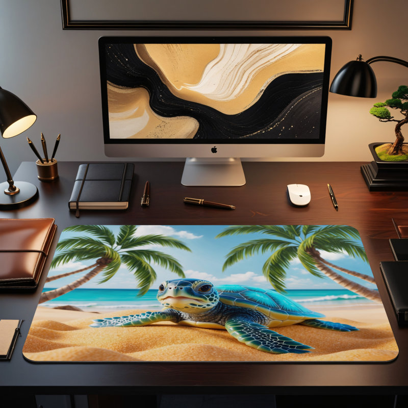Polyester Desk Pad, 14.4x12.1