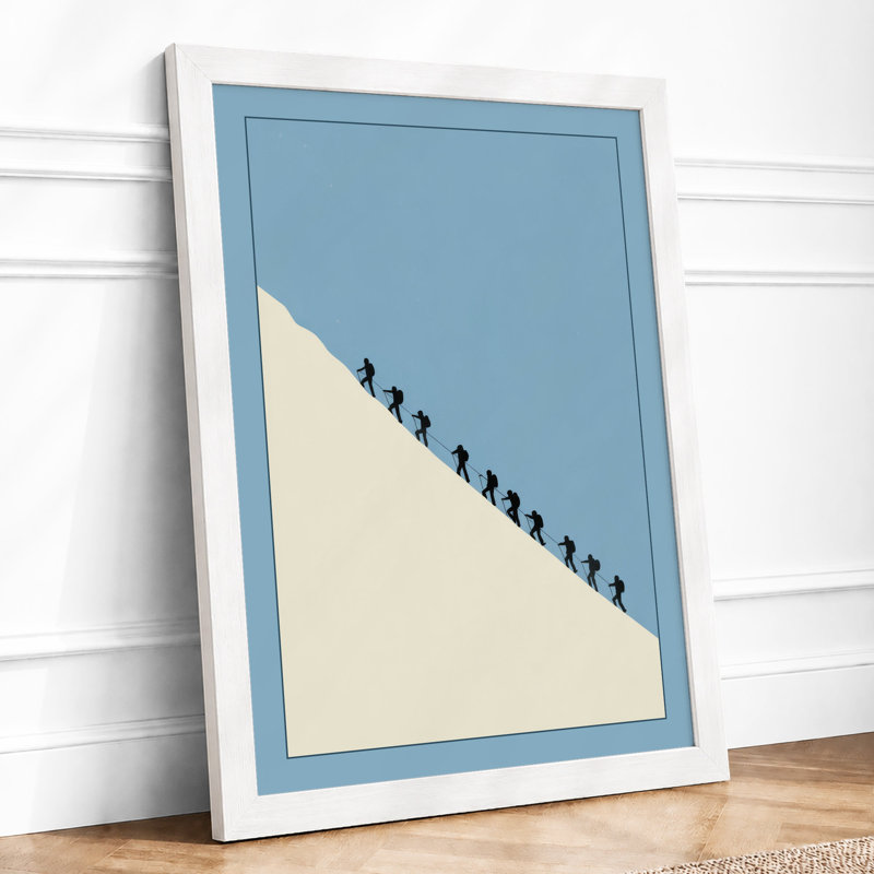 Procession Across Horizons Minimalist - Print, A4 - 29.7 x 21.0 cm, White