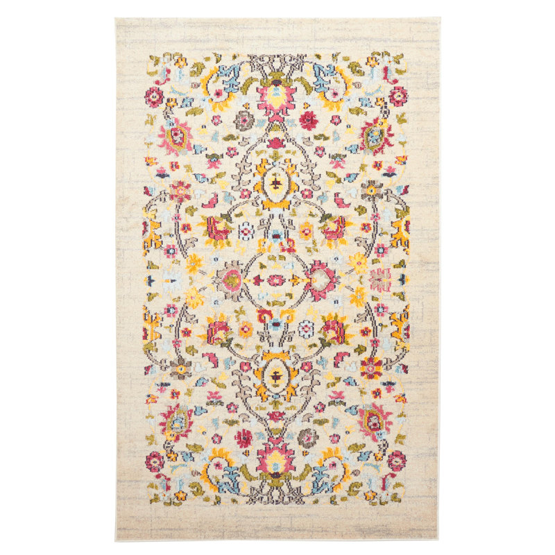 Rosa Ivory Rug 5'0" x 8'0", Rectangle 5' x 8'