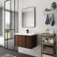 Meuble-lavabo à fermeture en douceur avec lavabo pour petite salle de bain-1255796117