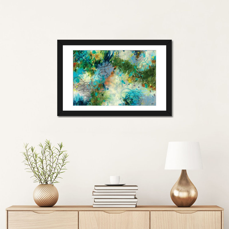 « touch the sky », impression sur toile, Papier d'art encadré noir, H 24 po x l 32 po x P 1 po, Blanc