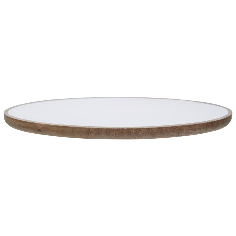 Gracie Oaks Moncada Wood Platter