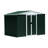 8x6 Feet Outdoor Storage Box, Metal, Galvanized Steel & Aluminum Alloy, , Protects Garden Tools From Damage Sporting Goods Weather