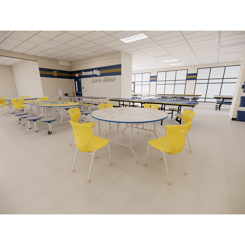 Table pliante - Contreplaqué - Rond, H 29 po x l 60 po x P 60 po