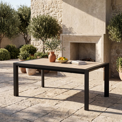 Outdoor Aluminum Extendable Patio Table