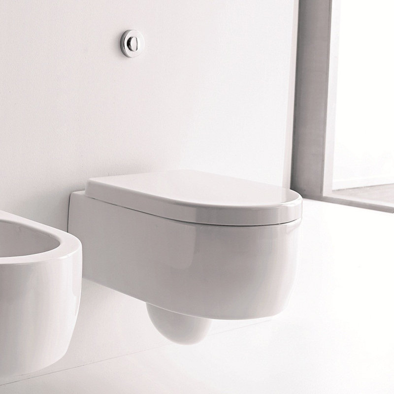 WS Bath Collections Kerasan 1.28 Gallons GPF Elongated Wall Mounted Kit (Seat Not Included)