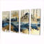 «Blue City», art mural bleu sur toile-2069726033