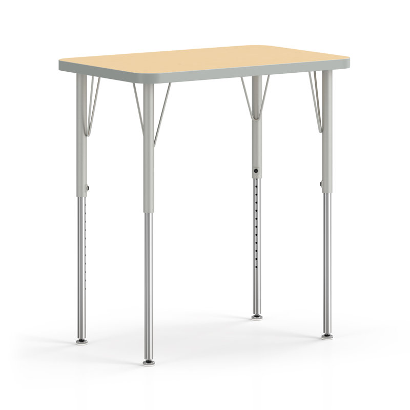 Bureau collaboratif à hauteur ajustable Build, Naturel