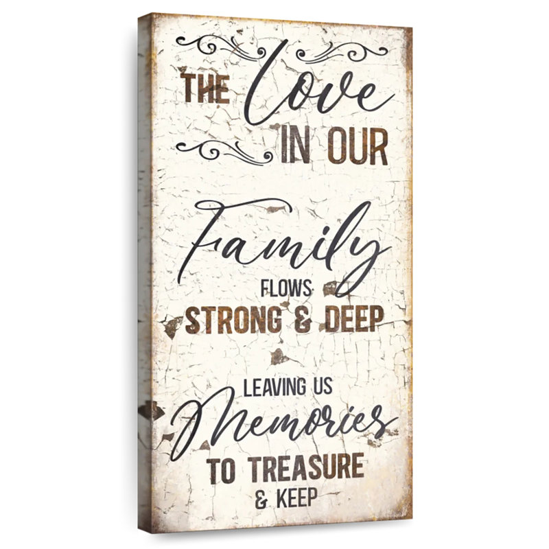 Plaque murale «Love In Our Family», H 36 po x l 18 po