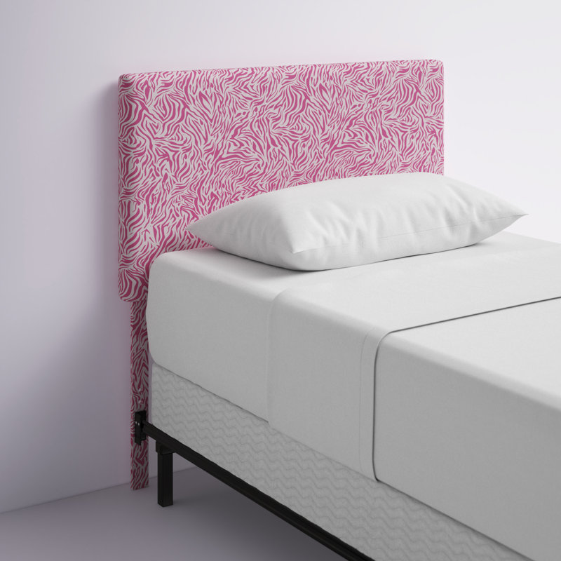 Tête de lit simple tapissier Bromaard Zebra, Rose