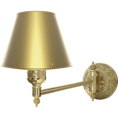 Frisby Solid Brass Swing Arm Sconce