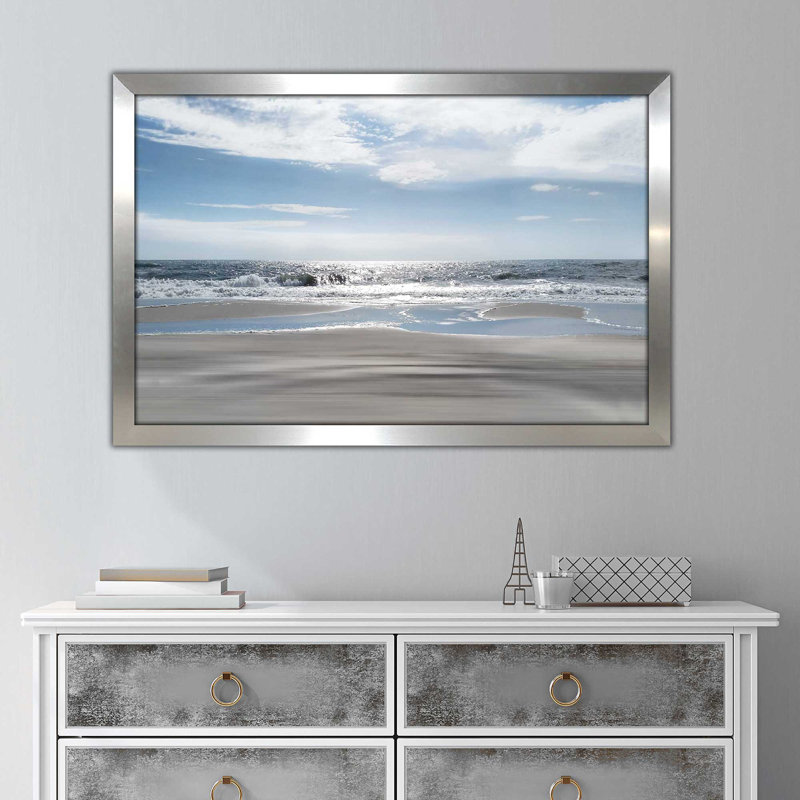 « beach bliss », reproduction de photo encadrée, H 27,5 po x l 39,5 po x P 0,75 po