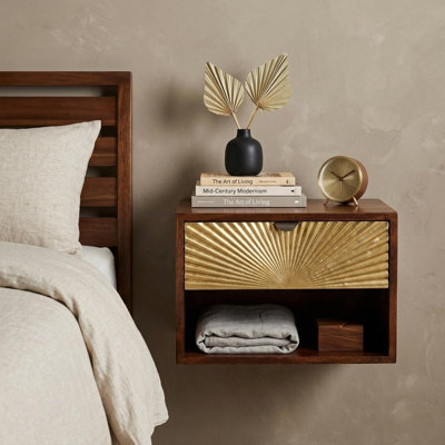 Table de chevet murale Sunburst