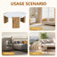 Table basse hexagonale de style moderne