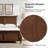 Amberlyn Traditional Hudson Oak Queen Bed with Solid Wood Legs