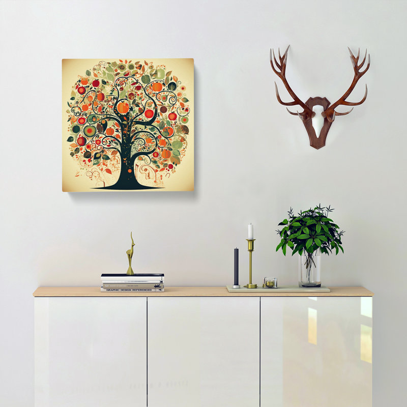 Apple Tree No.1 - No Frame Print, 35cm H x 35cm W x 3cm D