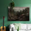 Paysage rétro-CDLxxxxi encadré sur toile-322845317