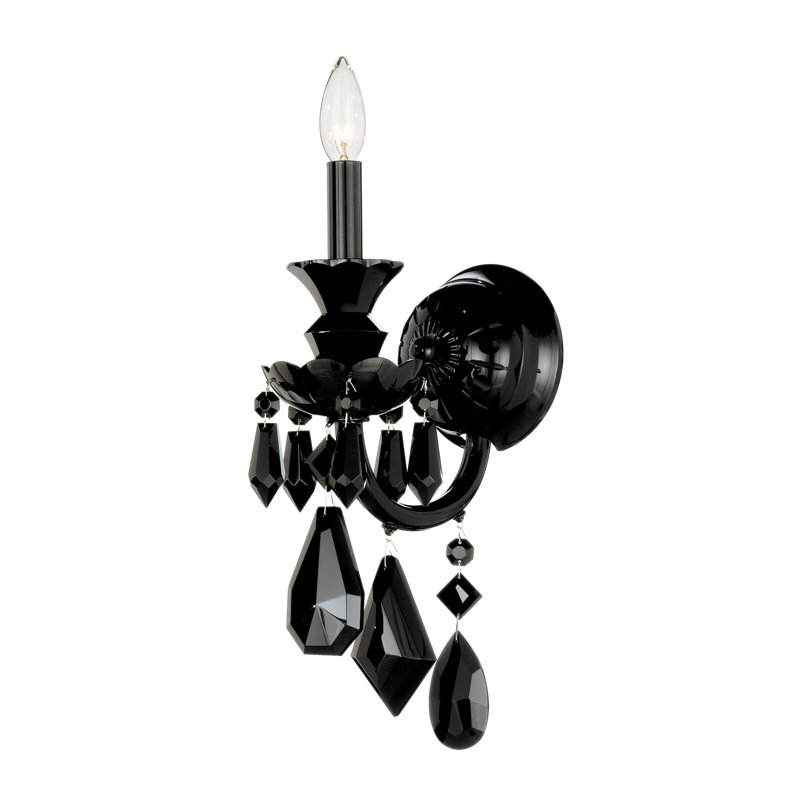 Hamilton 1 - Light Candle Wall Light, Black / Jet Black