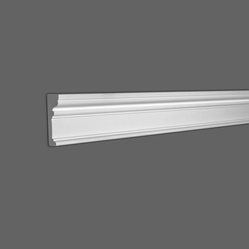 White Polystyrene 96'' Wall Base Moulding Set of 11
