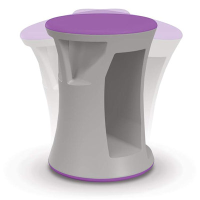  Hierarchy Flipz Stacking Rocking Stool in Vibrant Purple Color