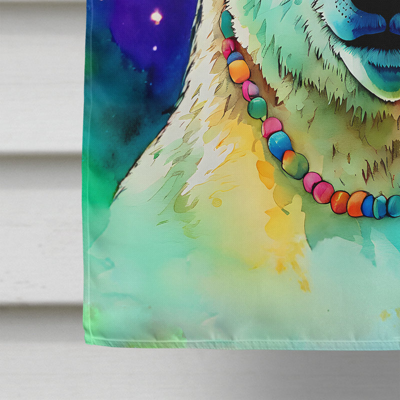 Drapeau de maison d'ours polaire hippie