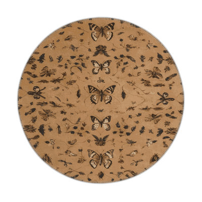 Tapis d'intérieur et d'extérieur brun français