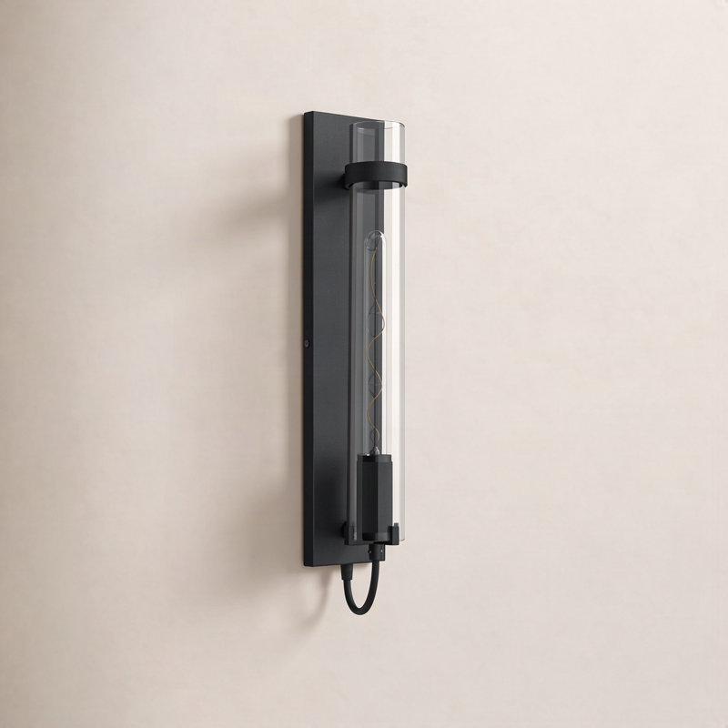 Cala Candle Wall Light, Black