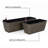Self-Watering Rectangular Planter 2 - Dark Gray Enhance Your Garden Aesthetics Plant Care Simplicity-2002387929