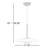 Harden 17-In Glass LED Pendant-103256164-103256162