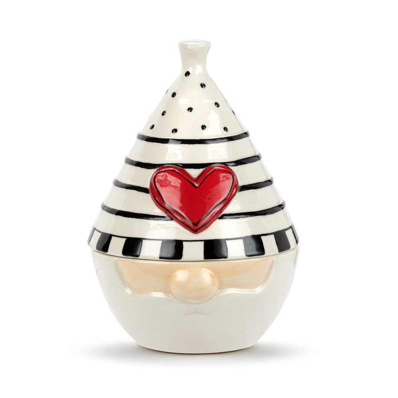 Heartful Gnome Candy Dish - 5X7in