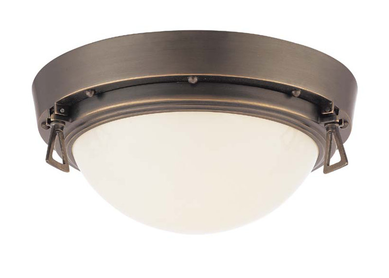 Aldridge Aged Brass and White Linen Single-Light Wall Sconce