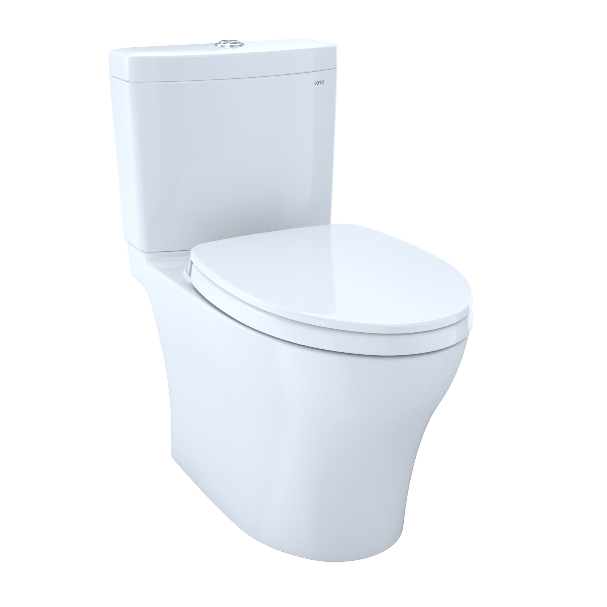 Aquia® IV Dual-Flush Elongated Two-Piece Toilet (Seat Included), Cotton White