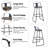 Stellan Swivel Stool with Metal Frame-181059114