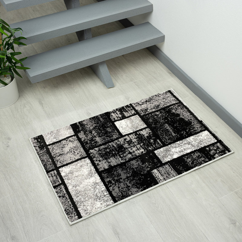 Tapis géométrique gris Catalan, Rectangle de 2 pi x 3 pi