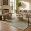Tapis intérieur / extérieur à motif patchwork abstrait vert / beige 8 pi x 11 pi (7 pi 10 po x 10 pi 10 po) Atlas Branch-1311776057