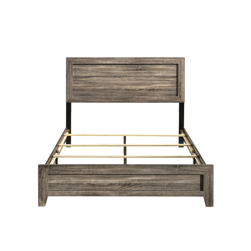 Albano Platform Bed, Light Gray, Full