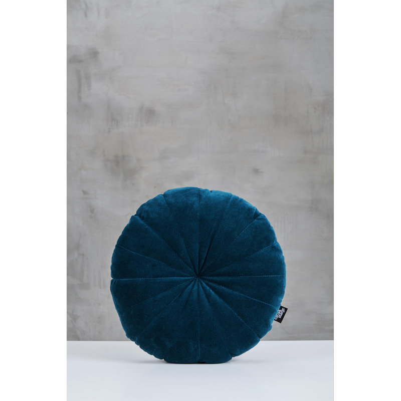 Circular Cushion, Petrol Blue