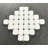 Diamond With Dot Marble Mosaic Tile-113459200
