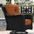 3 Piece Wicker Outdoor Furniture Set With 6-inch Comfy Cushions, High Back Patio Furniture Set With Swivel Rocking Chairs And Side Table-1508944840