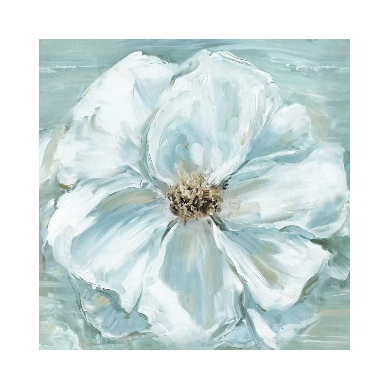 Blue Becomin' Beauty II by Sally Swatland - Wrapped Canvas Painting, 30.48 cm H x 30.48 cm W