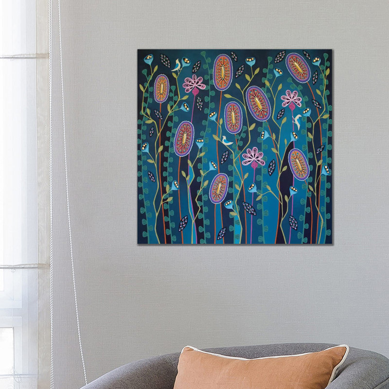 Blooming Delightful by Lisa Frances Judd - Painting on Canvas, Wrapped Canvas, 66.04cm H x 66.04cm W x 3.81cm D